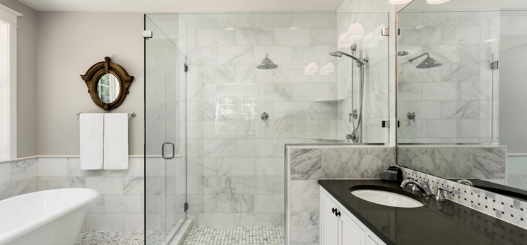 bathroom shower door installation in Los Altos